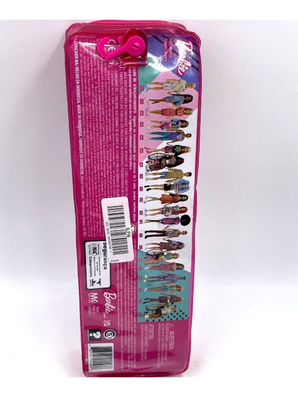 Mattel Barbie Fashionista Doll 170 Blue Hair Rainbow Top Black Skirt NIB Rare - Picture 4 of 12